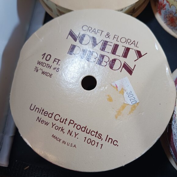 Vintage Ribbons Lot of 16pcs Multicolor Multitype - Picture 4 of 6